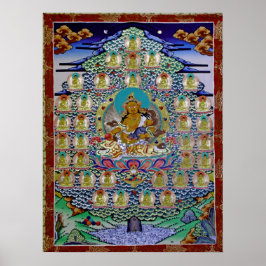 Póster 黃 財 神35佛Yambhala amarilla en 35 budas