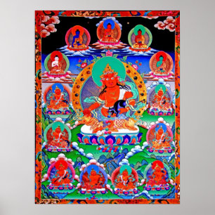 Póster 黃 財 神 Yellow Jambhala n retinue Poster