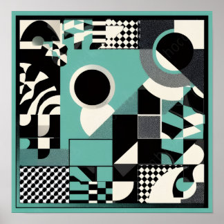 PÓSTER 민 트 패 턴 액 자