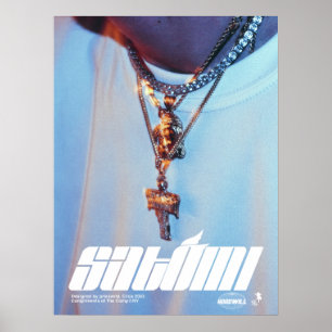 Póster 𝙨 𝙖 𝙩 𝙤 𝙢 𝙞 𝙧 htsnisniht