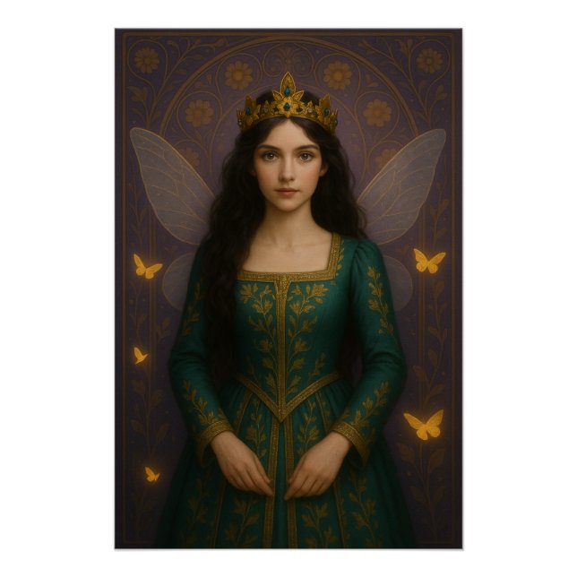 Póster 003_A fairy princess in emerald green. (Anverso)
