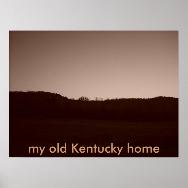 Póster 057, mi vieja casa de Kentucky (Frente)