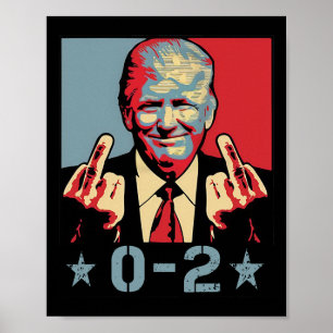 Póster 0 2 Divertido Trump 2024 Trump 2024 Ganar Victoria