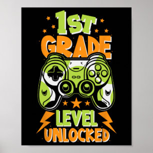 Póster 1º Grado Grado Desbloqueado Vibes De Jugador Ck A 