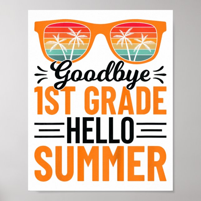 Póster 1º Grado Hola verano 3 (Frente)