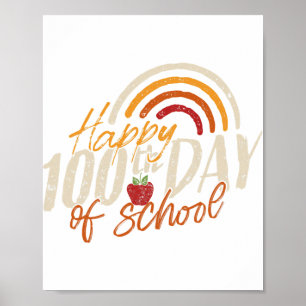 Póster 100º Día De La Escuela 2023 100 Días De Escuelas