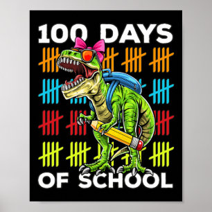 Póster 100º Día De Los Maestros Escolares 100 Días 3
