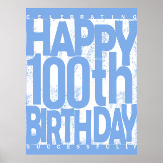 Póster 100.º Poster de Regalos de Cumpleaños