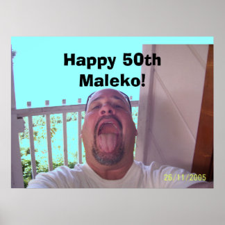 Póster 100_0436, ¡Feliz 50 Maleko!