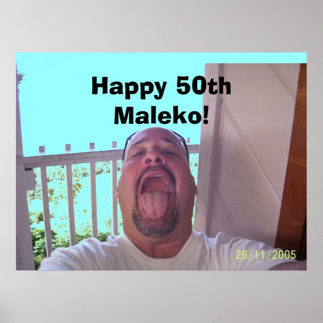 Póster 100_0436, ¡Feliz 50 Maleko! (Frente)