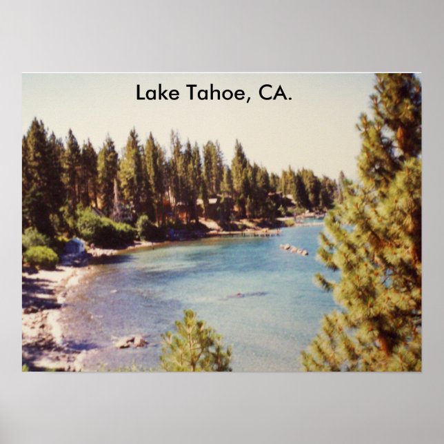 Póster 100_1068Lago Tahoe, Lago Tahoe, CA. (Frente)