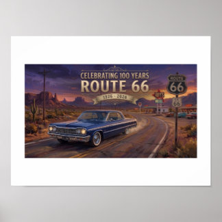 Póster 100 Años de Ruta 66