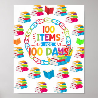 Póster 100 artículos para 100 días 100º día de la camiset