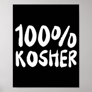Póster 100 Chistes Divertidos Kosher Judíos Hebreos Hanuk