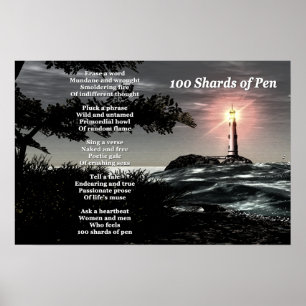 Póster 100 Comprimidos De Pluma