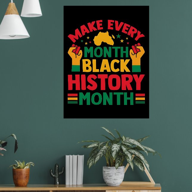 Póster 100 Days Learning Black History 2026 Poster  (Salón 1)