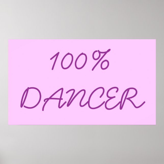 PÓSTER 100% DE BAILE (Frente)