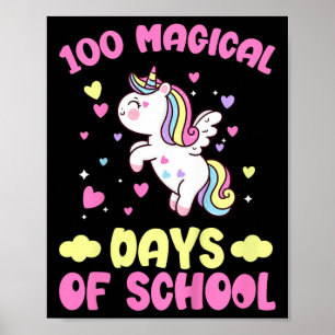 Póster 100° Día De Chicas Escolares 100 Mágicos Días De S