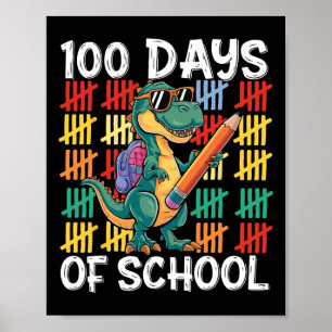Póster 100° Día De Disfraces Escolares Para Niños Chicas 