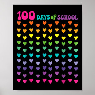 Póster 100° Día De Enseñanza 100 Días Math Num