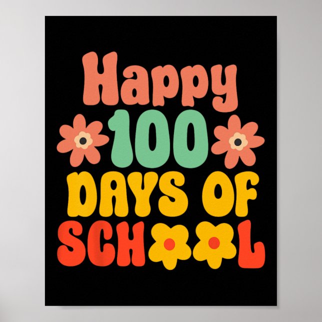 Póster 100° Día De La Escuela 100 Días De La Escuela (Frente)