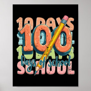 Póster 100° Día De La Escuela Graciosa Vestimenta Para Lo