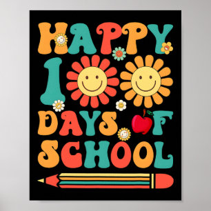 Póster 100° Día del Profesor Groovy - 100 Días Smar