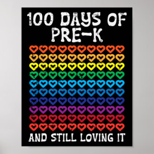 Póster 100 días antes de que el amor a los niños corra el