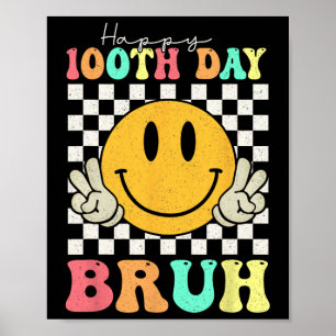 Póster 100 días Bruh Smile 100 días a escolares