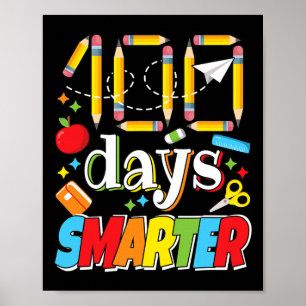 Póster 100 Días De Celebración Escolar Estudiante 100