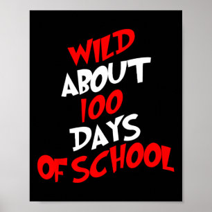 Póster 100 días de clases 100 días de clase