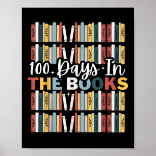 Póster 100 días de clases. 100 días en los libros que lee