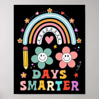 Póster 100 días de clases 100 días más inteligentes de en