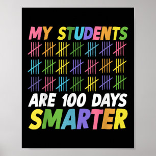 Póster 100 días de clases Mis estudiantes son 100 días in