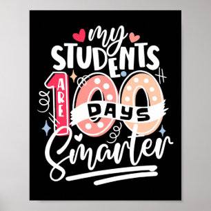 Póster 100 días de clases Mis estudiantes son 100 días in