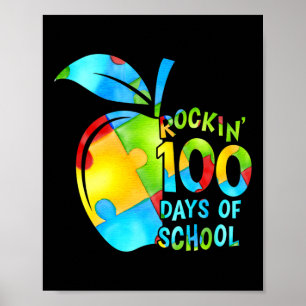 Póster 100 Días De Colegio Rompiendo Conciencia Sobre El