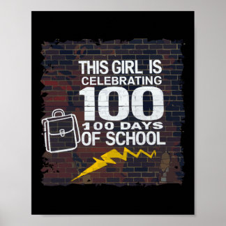 Póster 100 días de diversión para Chicas 100 días de cole