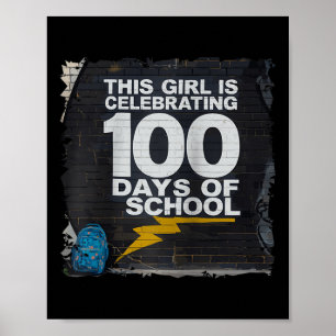 Póster 100 días de diversión para Chicas 100 días de cole
