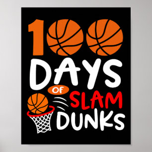 Póster 100 Días De Dunas De Slam Bysketbyll Diversión 100