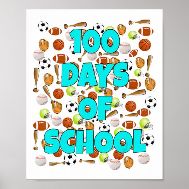 Póster 100 días de escuela (Frente)