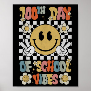 Póster 100 días de escuela, 100 días de sonrisa
