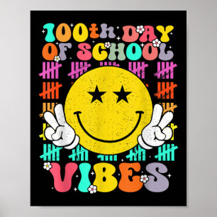 Póster 100 días de escuela, 100 días de sonrisa