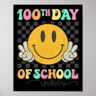 Póster 100 días de escuela, 100 días de sonrisa