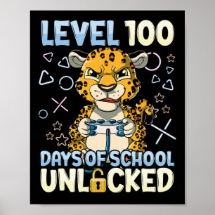 Póster 100 Días De Escuela Desbloqueados