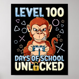 Póster 100 Días De Escuela Desbloqueados 2
