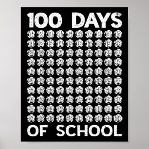 Póster 100 Días De Escuela Fútbol 100º Día De Escuela Chi