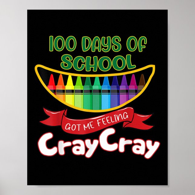 Póster 100 Días De Escuela Me Hicieron Sensarme De Grito  (Frente)