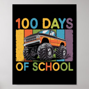 Póster 100 Días De Escuela Trex 100 Días Más Inteligente 