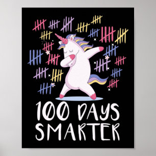 Póster 100 Días De Escuela Unicornio