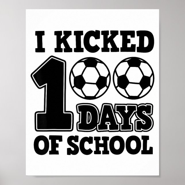 Póster 100 Días De Fútbol De La Escuela  (Frente)